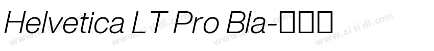 Helvetica LT Pro Bla字体转换